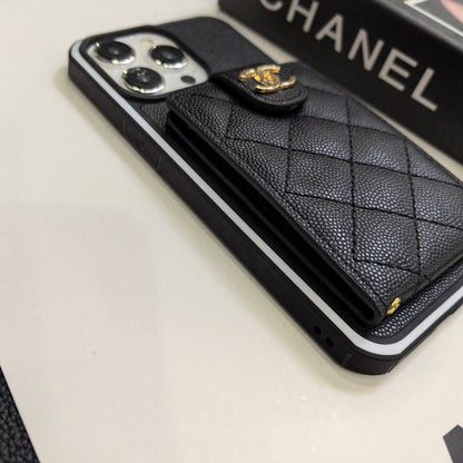 Elegante custodia per iPhone in pelle a tracolla