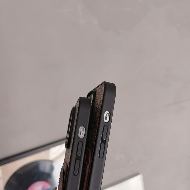 Klassisk korttaske i læder til iPhone