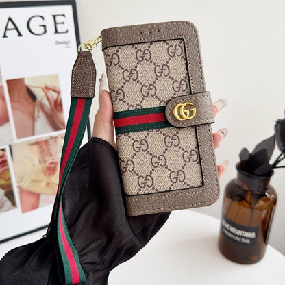 Sparán Só Patrún Só Cás iPhone le Sealbhóir Cárta agus Strap