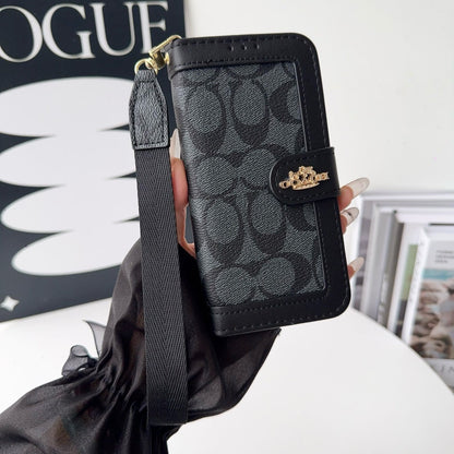 CO Luxury Pattern Wallet iPhone-etui med kortholder og rem
