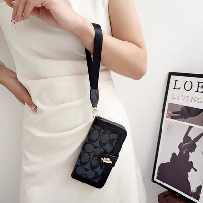 CO Luxury Pattern Wallet iPhone-etui med kortholder og rem