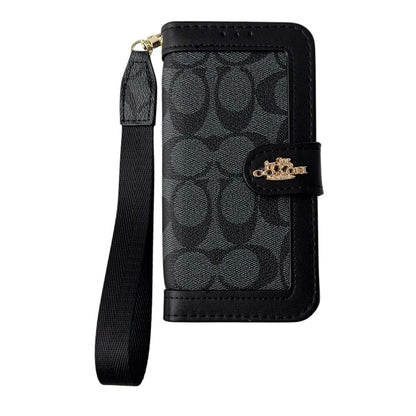 CO Luxury Pattern Wallet iPhone-etui med kortholder og rem