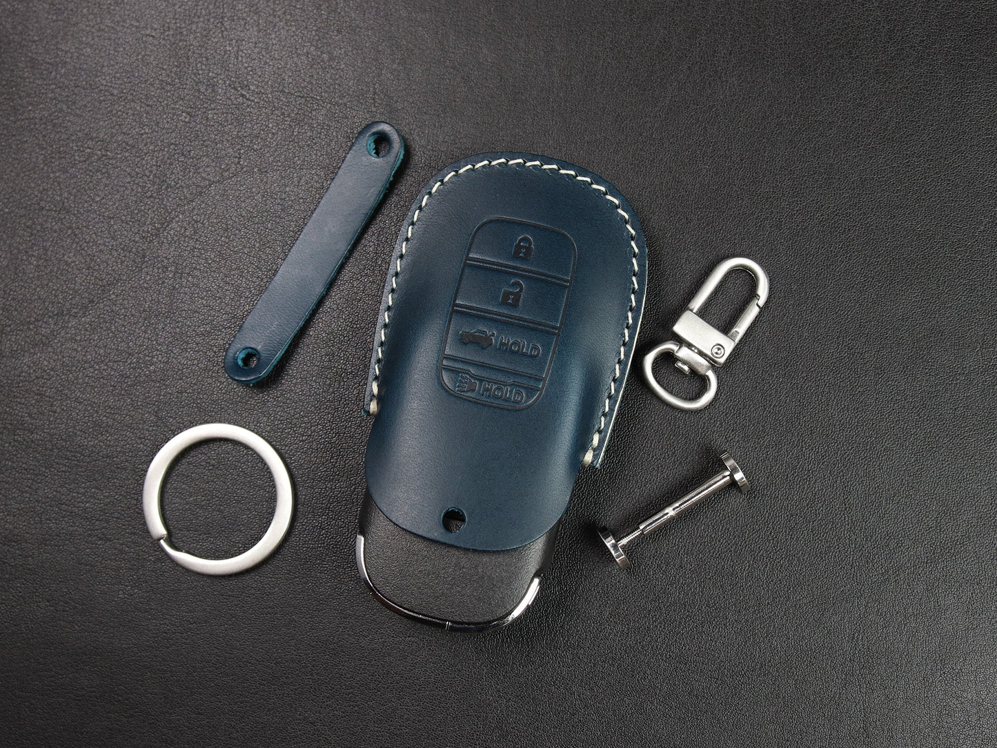 Leather car key Case for Honda [2-4/5/7] Key Fob