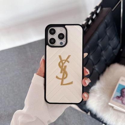 Saint Black & Hvidt læder iPhone-cover