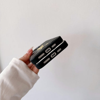 Saint Black & Hvidt læder iPhone-cover