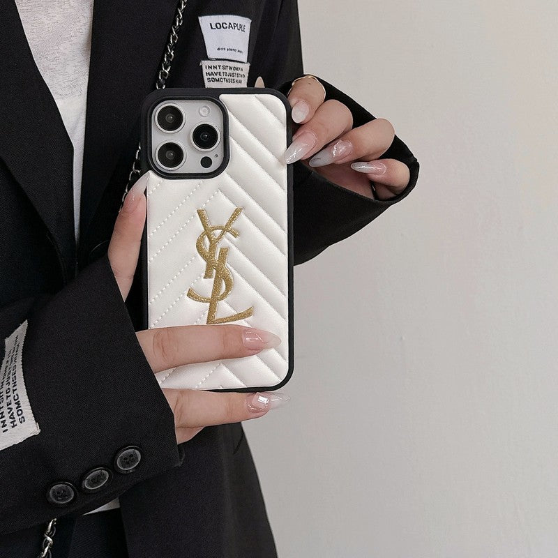 Saint Black & Hvidt læder iPhone-cover