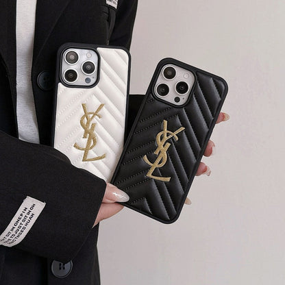 Saint Black & Hvidt læder iPhone-cover