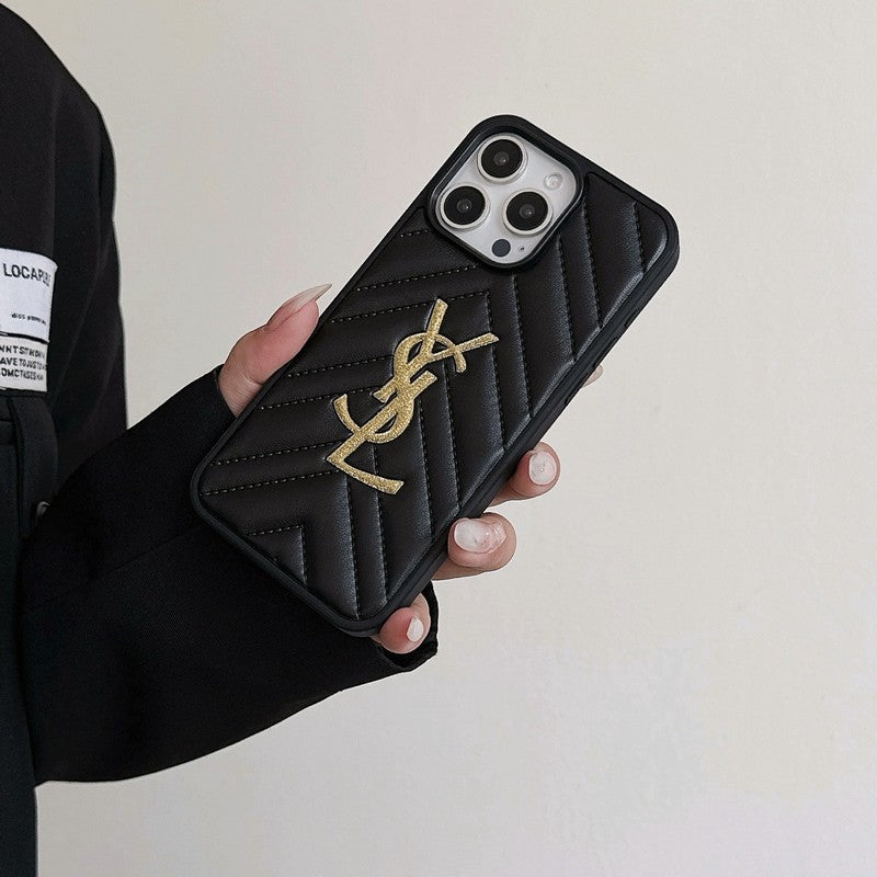 Saint Black & Hvidt læder iPhone-cover