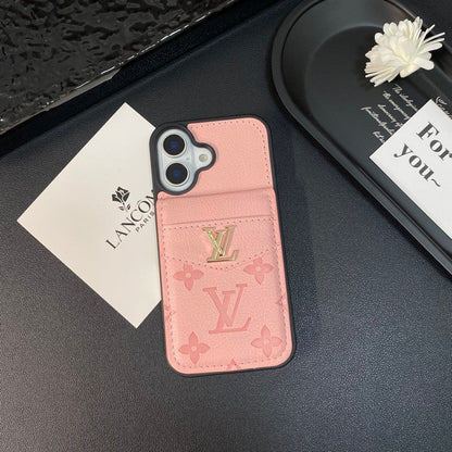 حقيبة بطاقات فاخرة ذات لون كلاسيكي لفون iPhone