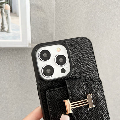 H Card Bag Tørklæder Læder iPhone etui