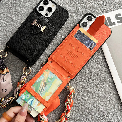 H Card Bag Tørklæder Læder iPhone etui