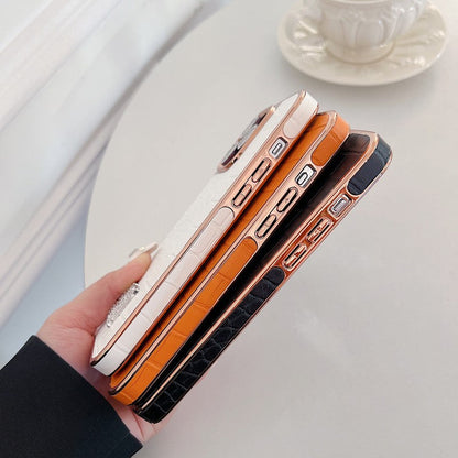 Klassisk diamantlogo i roseguld iPhone-etui
