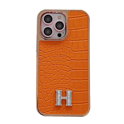 Klassisk diamantlogo i roseguld iPhone-etui