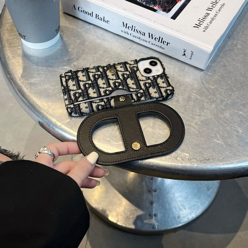 Custodia per iPhone con borsa per carte alla moda