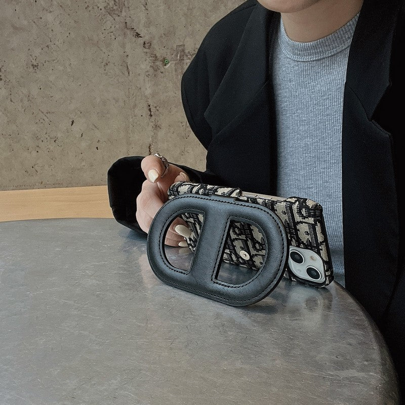 Custodia per iPhone con borsa per carte alla moda