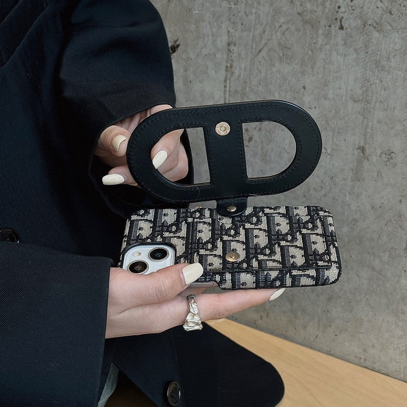 Custodia per iPhone con borsa per carte alla moda
