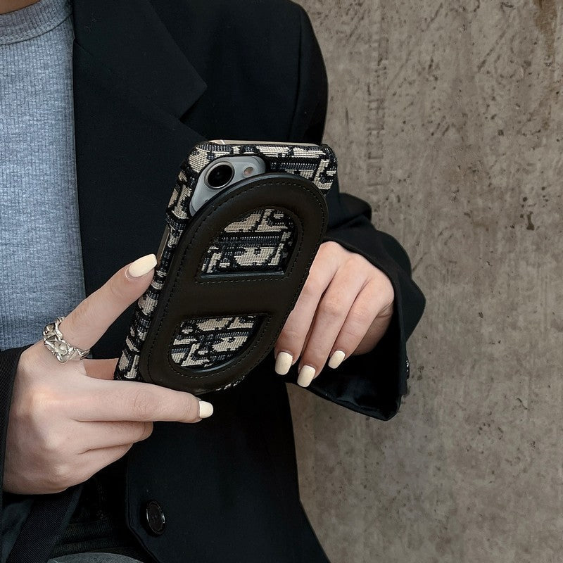 Custodia per iPhone con borsa per carte alla moda