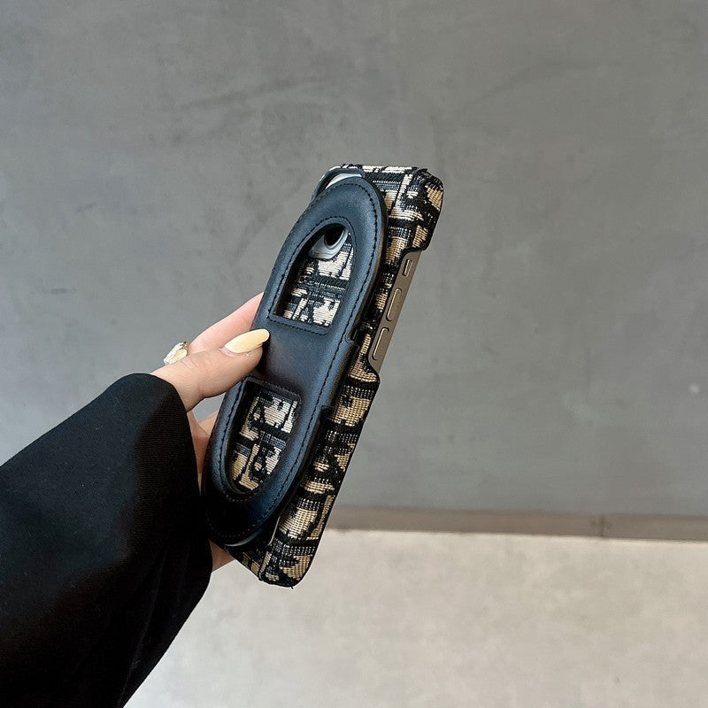 Custodia per iPhone con borsa per carte alla moda