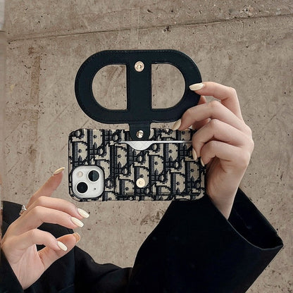 Custodia per iPhone con borsa per carte alla moda