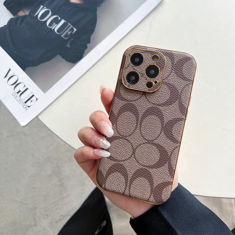 Custodia classica per iPhone in pelle