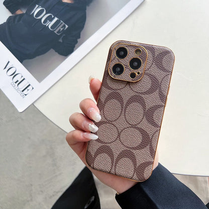 Custodia classica per iPhone in pelle