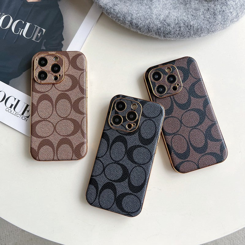 Custodia classica per iPhone in pelle
