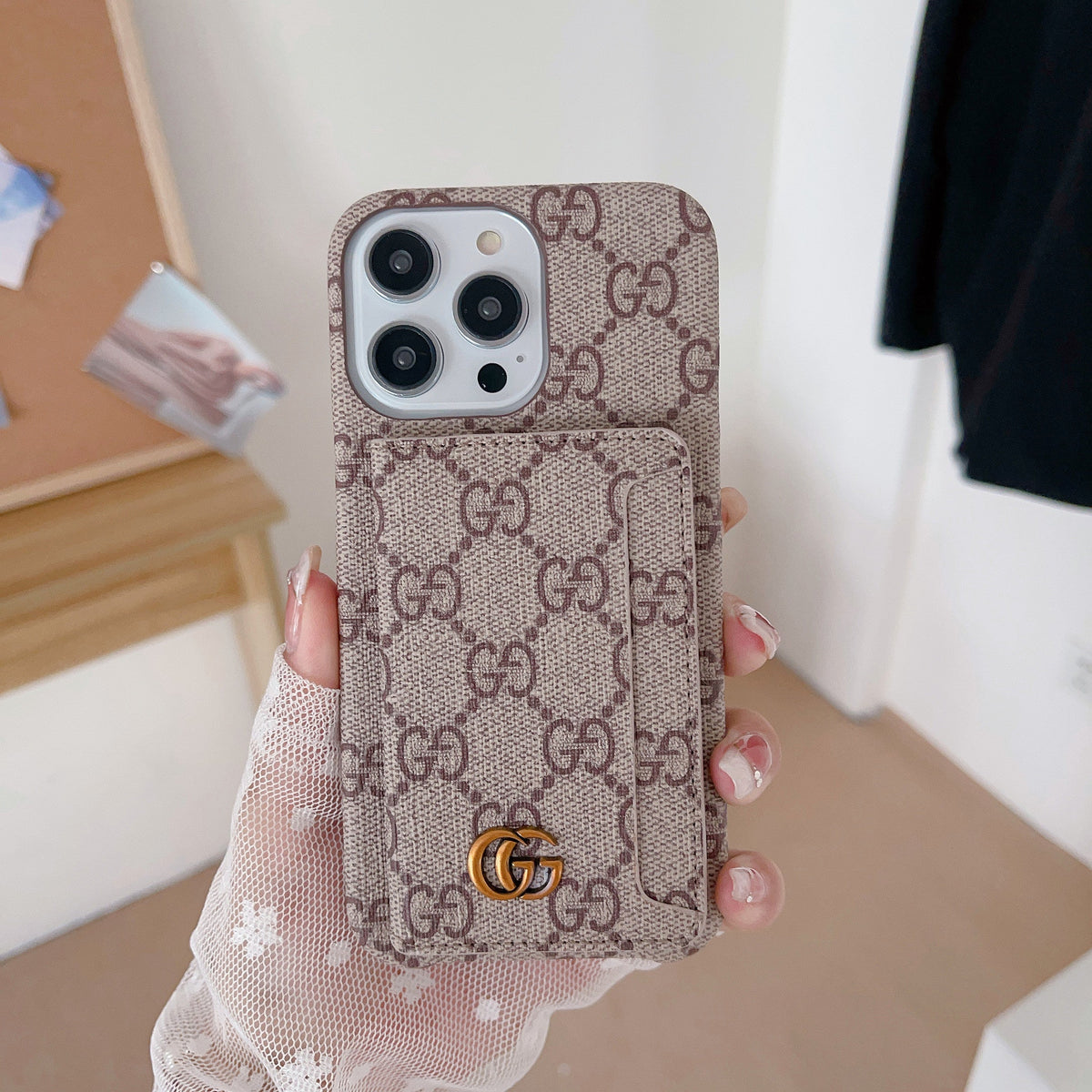 Premium kortholder iPhone etui