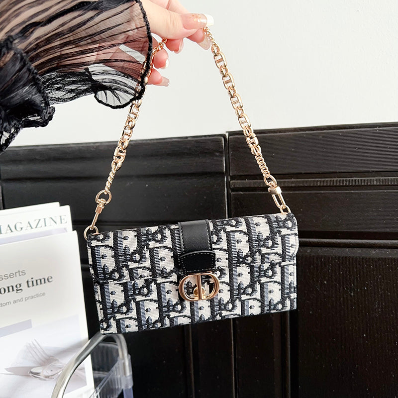 Custodia per iPhone con catena e sciarpe alla moda