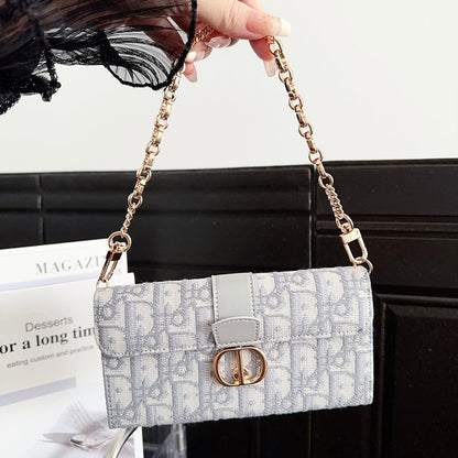 Custodia per iPhone con catena e sciarpe alla moda