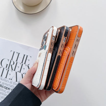 H Rose guld læder cover til iPhone