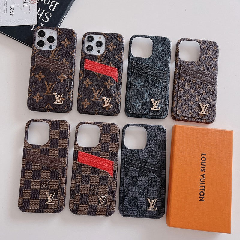 حافظة بطاقات فاخرة كلاسيكية لهاتف iPhone