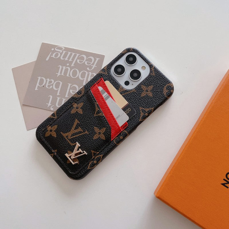 حافظة بطاقات فاخرة كلاسيكية لهاتف iPhone