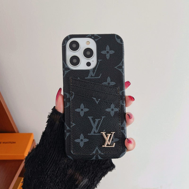 حافظة بطاقات فاخرة كلاسيكية لهاتف iPhone