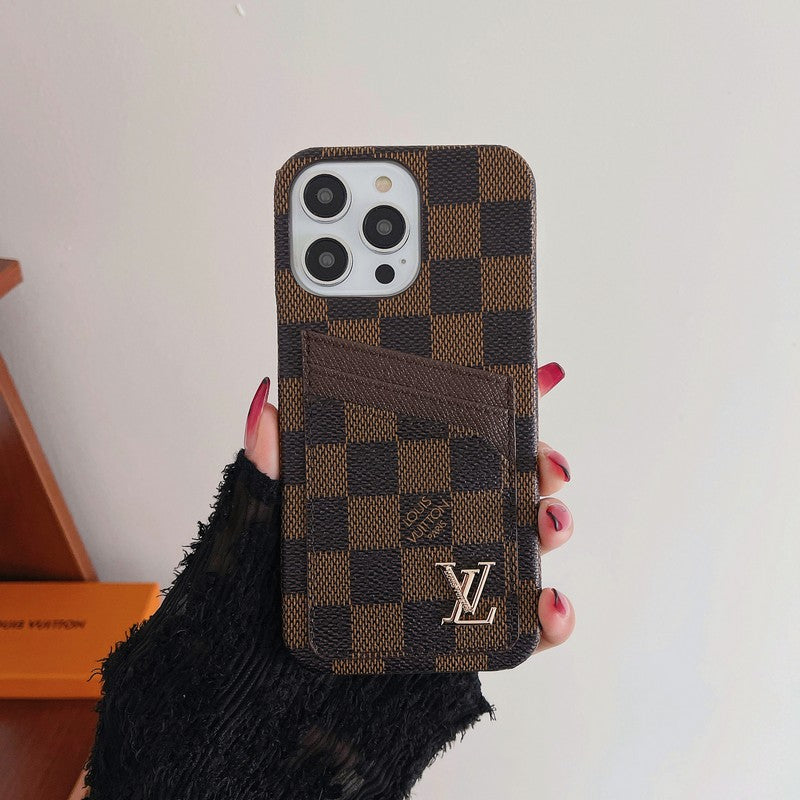 حافظة بطاقات فاخرة كلاسيكية لهاتف iPhone