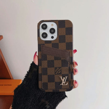 حافظة بطاقات فاخرة كلاسيكية لهاتف iPhone
