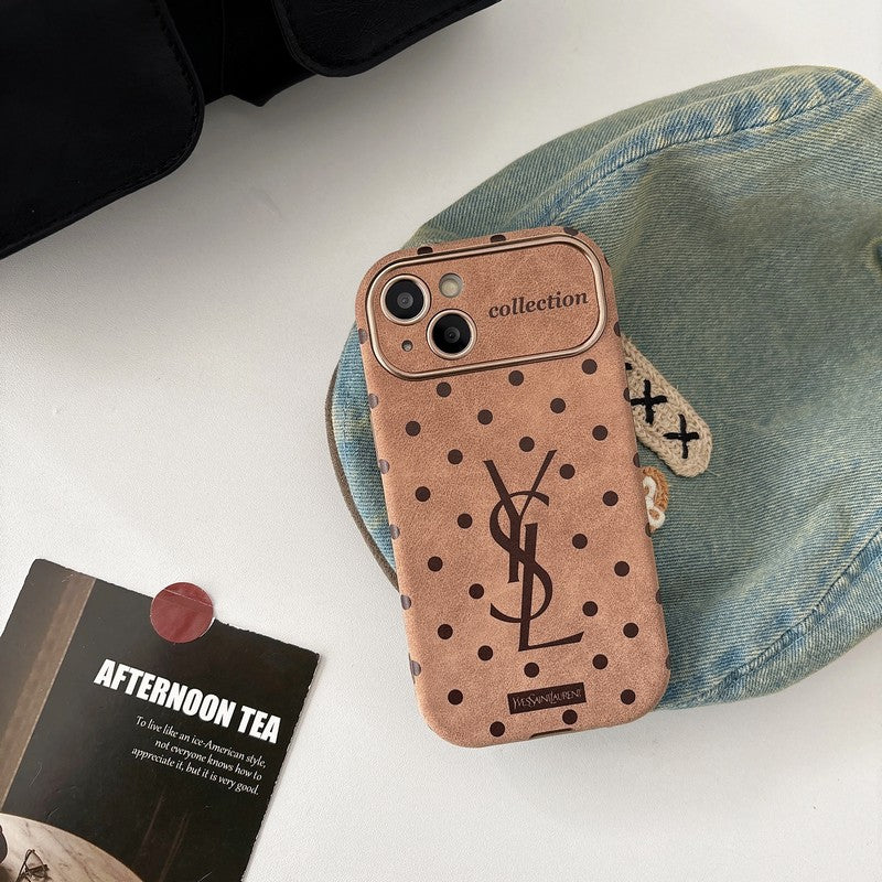 Saint Brown læder iPhone etui