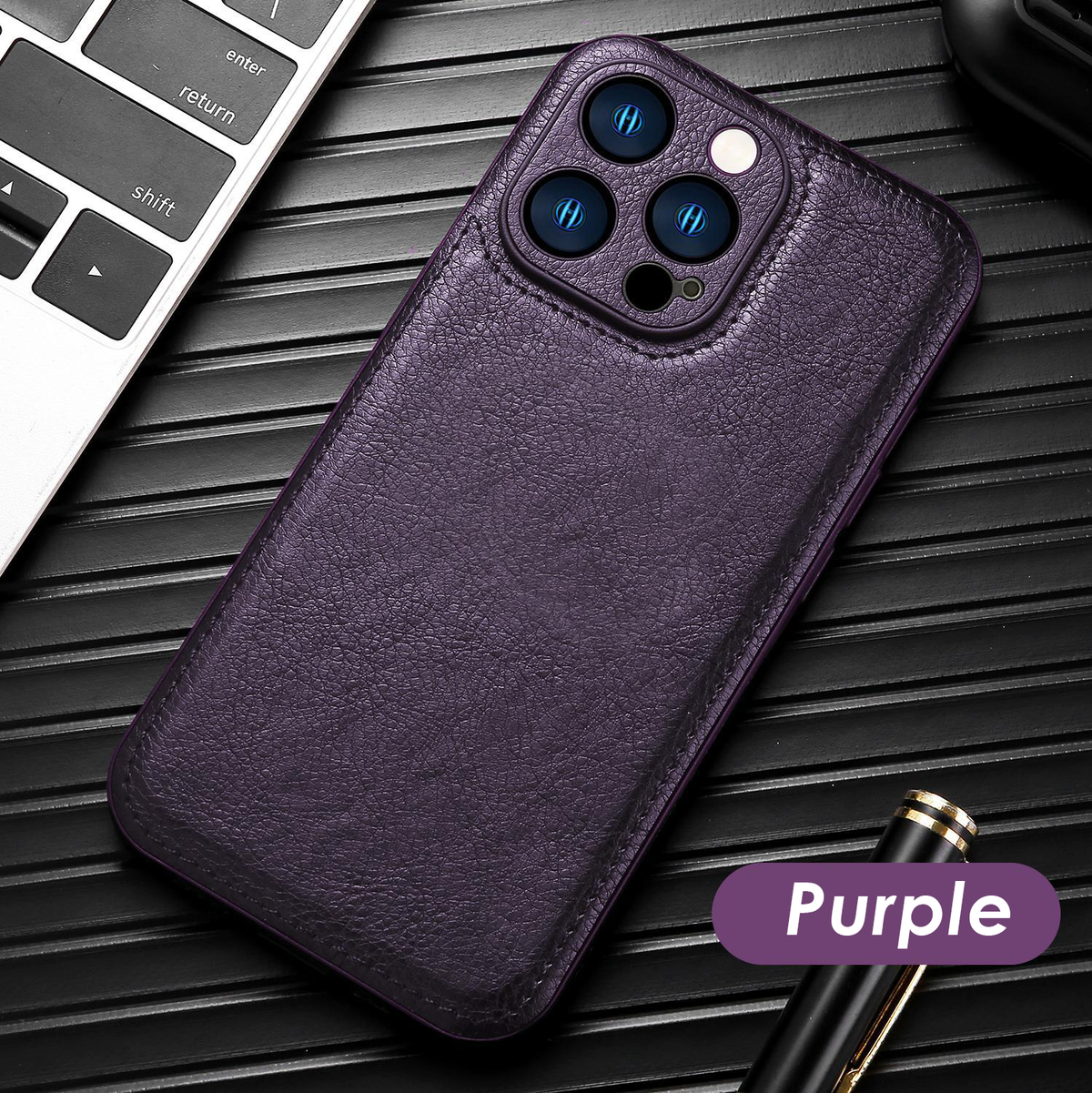 Premium vintage læder iPhone-etui – Soft Touch stødsikkert beskyttelsescover