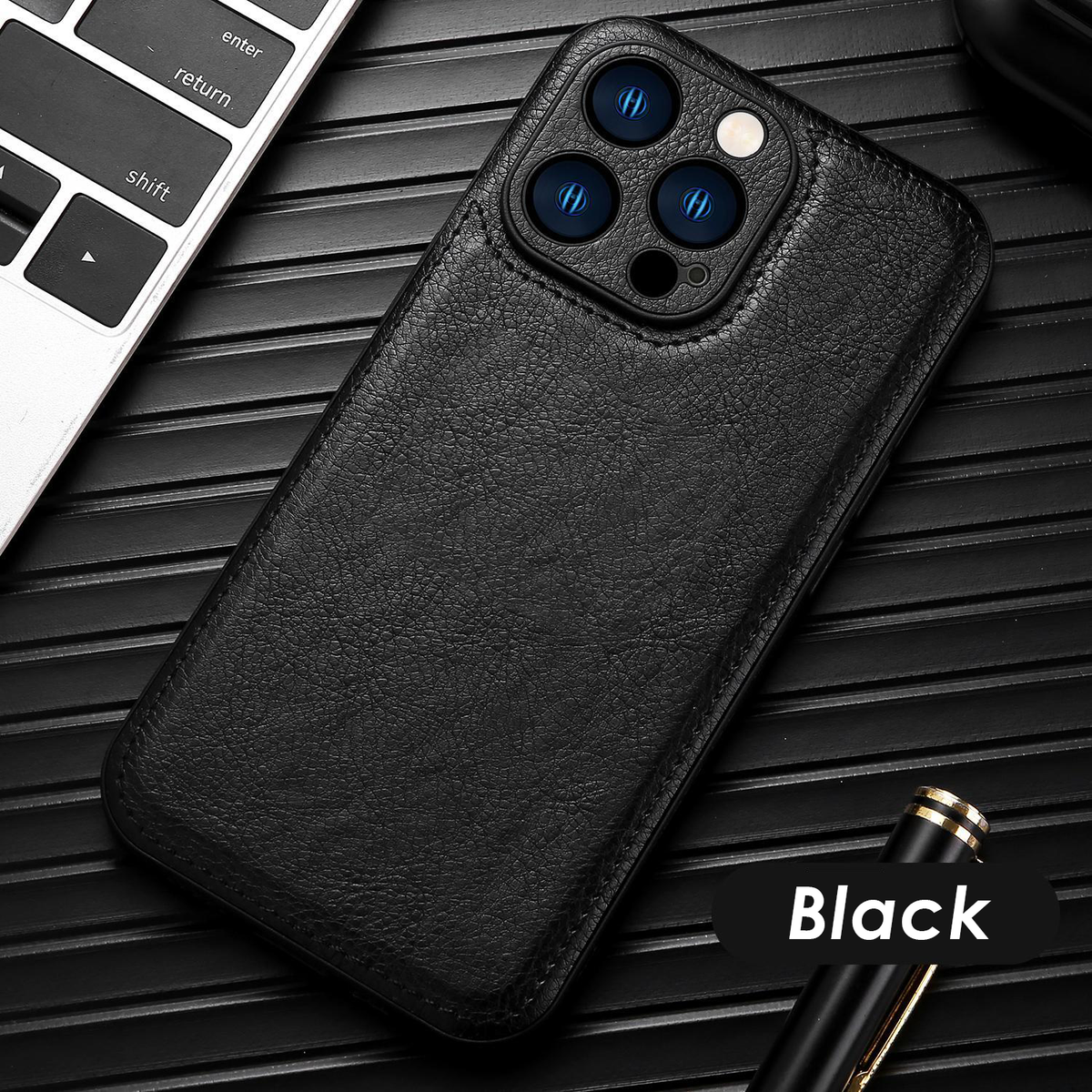 Premium vintage læder iPhone-etui – Soft Touch stødsikkert beskyttelsescover
