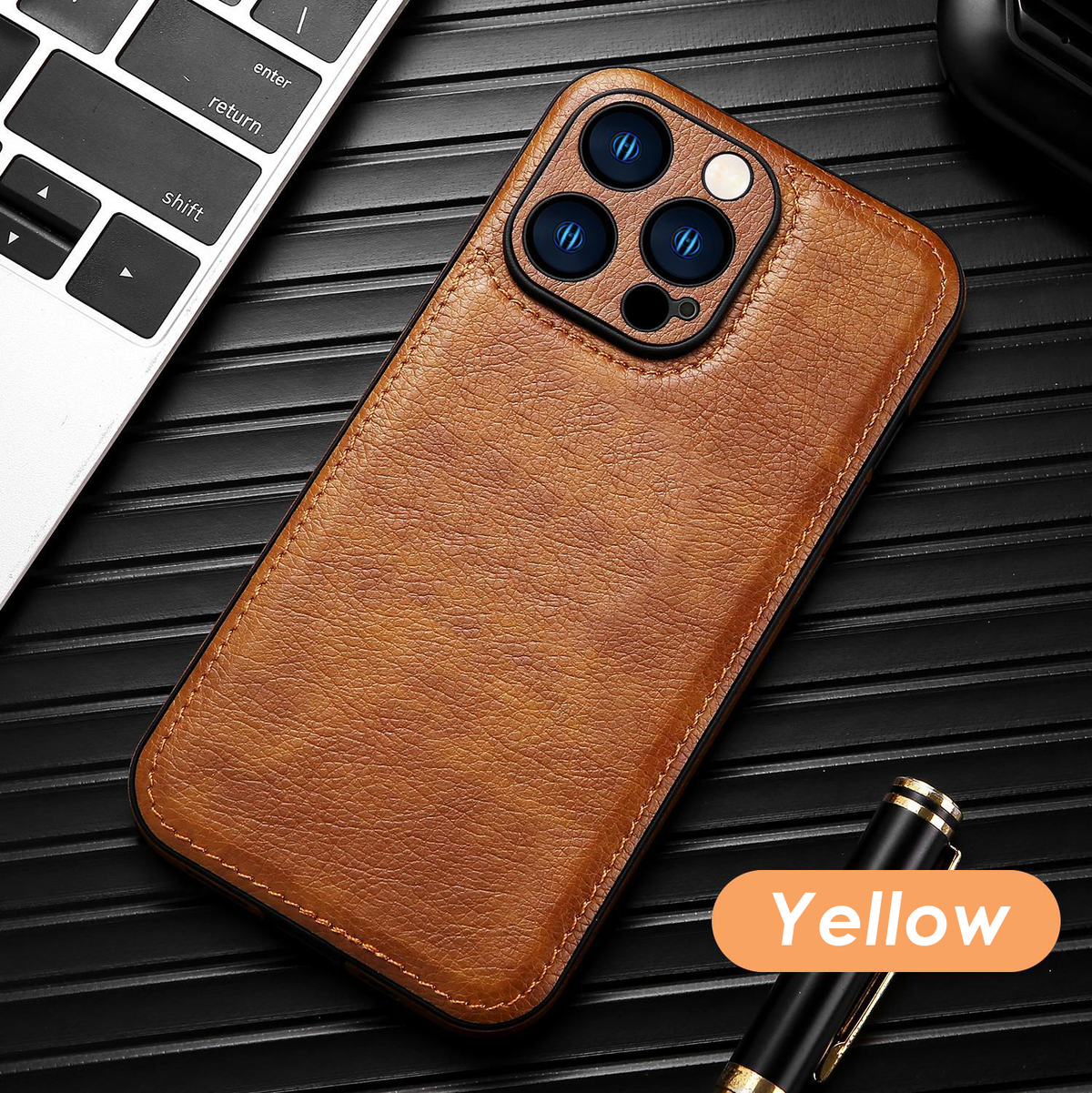Premium vintage læder iPhone-etui – Soft Touch stødsikkert beskyttelsescover