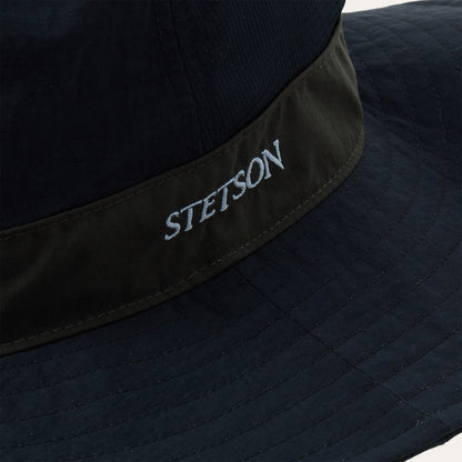 목 플랩이 달린 차양 사파리 모자