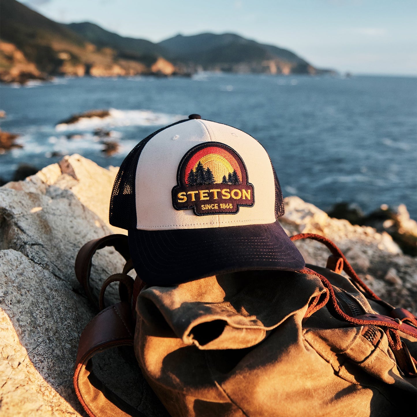 Casquette Trucker Crème Sunset