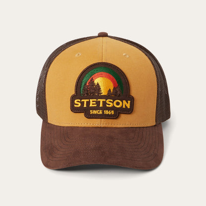 Cappellino da camionista Sunset marrone chiaro