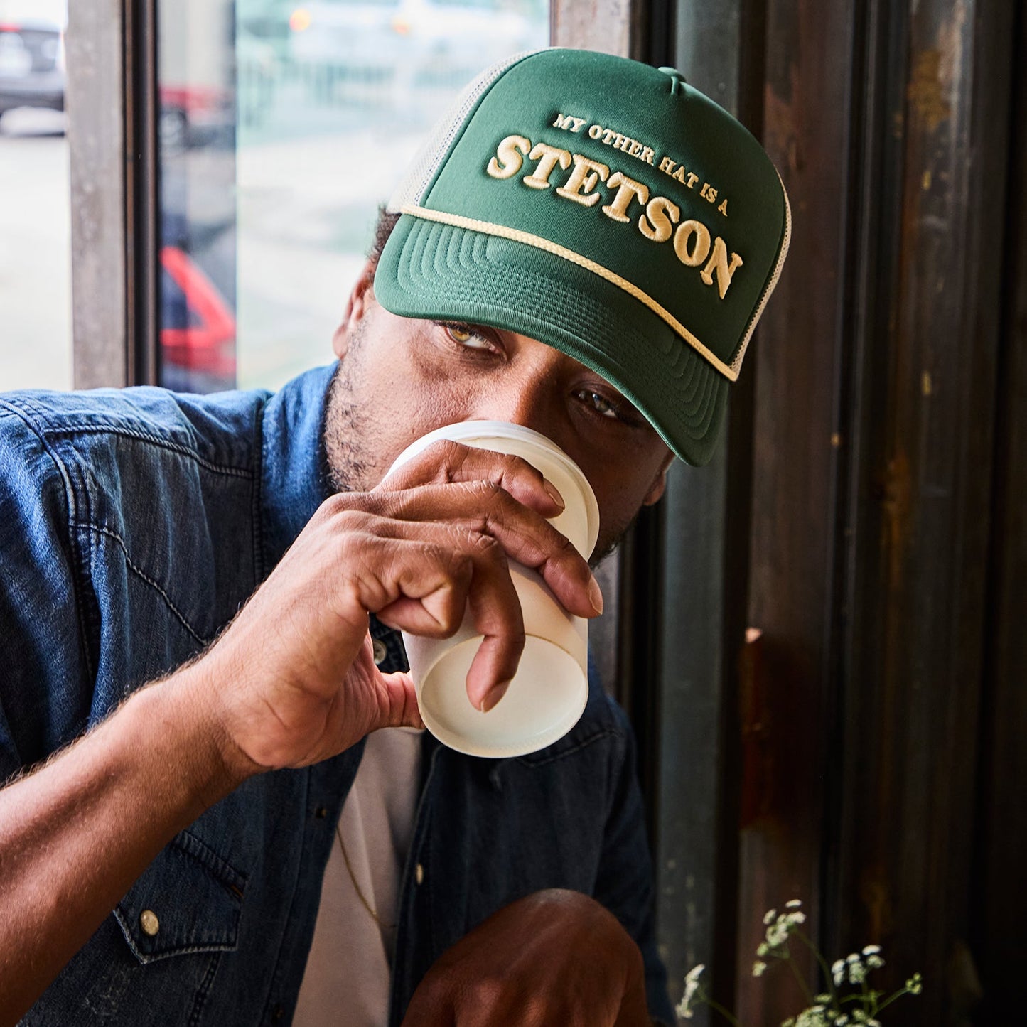 Mein anderer Hut ist eine Stetson Trucker Cap