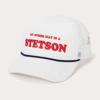 Min anden hat er en Stetson Trucker Cap