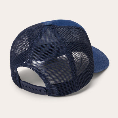 Cappellino da camionista con toppa 1865 in denim scuro
