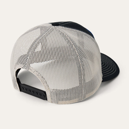 Cappello da camionista a corona alta con toppa Bison