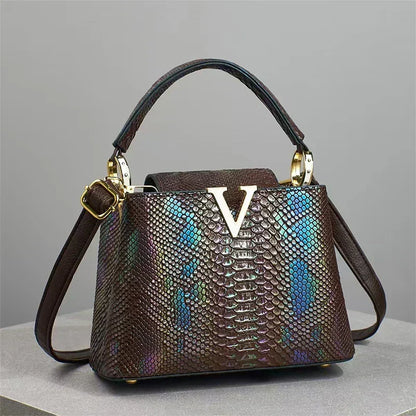 Luxury High-End Handbag -  Spring Fashion Ostrich Pattern Crossbody Shoulder Bag
