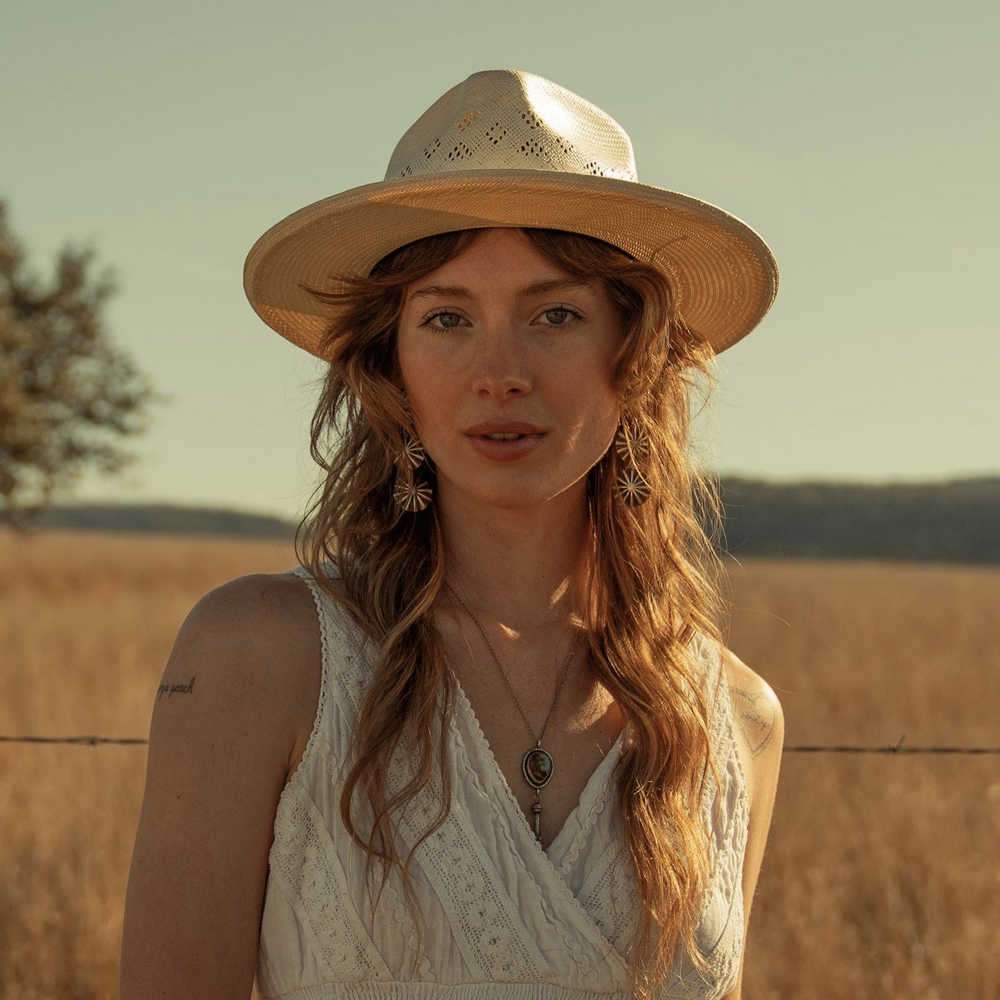 Andromeda Vented Straw Fedora