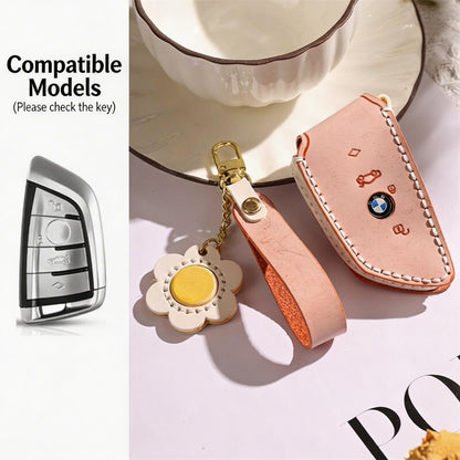 Handmade Genuine Leather Key Case for BMW