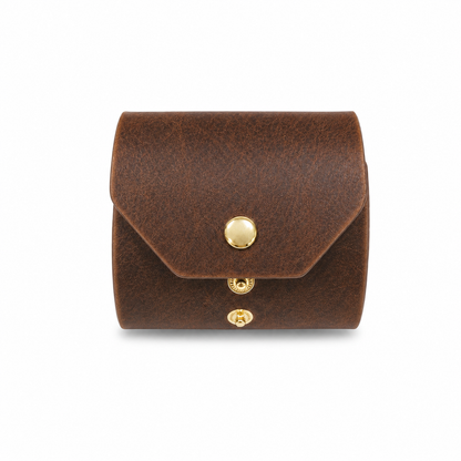 Handcrafted Leather Cash Wrap Wallet — Slim, Minimal, Essential